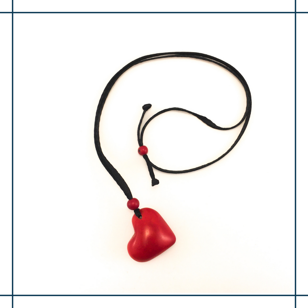 Tagua Heart Pendant